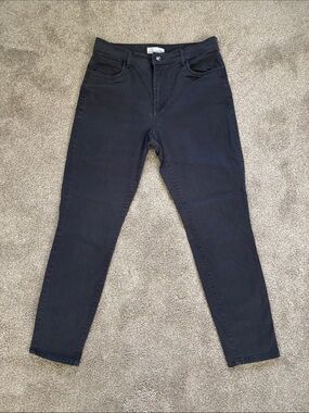 LOFT Gray High-Rise Slim Jeans
